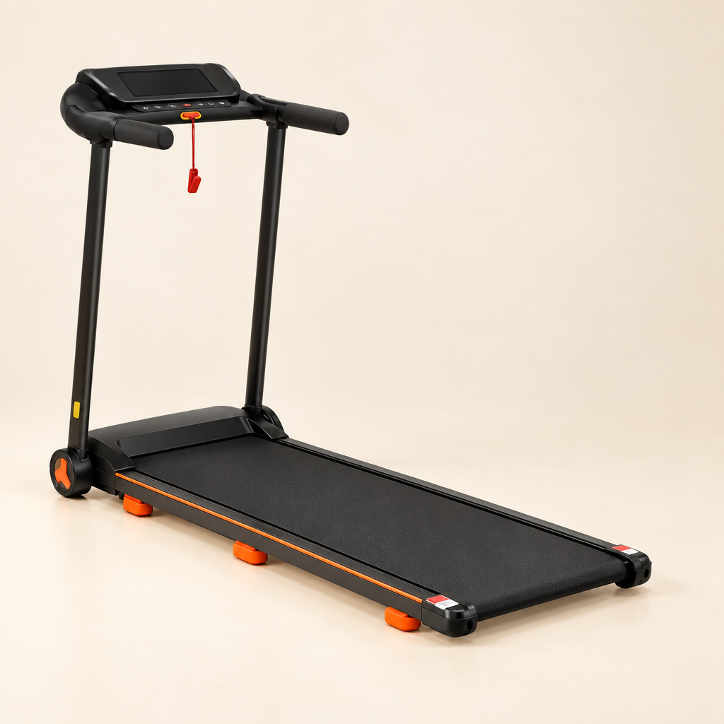 Folding home treadmill