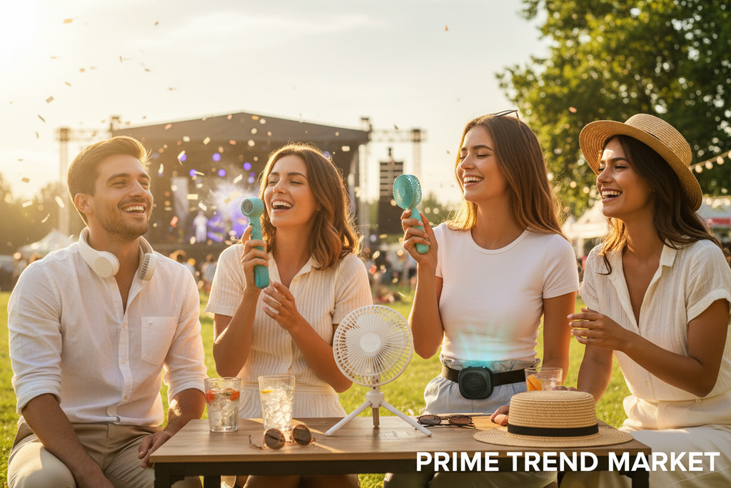 Full Cool Bundle | ArcBreeze™ Neck Fan + Wearable Neck Fan + Turbo Jet Fan + Ice Cooling Fan — Prime Trend Market