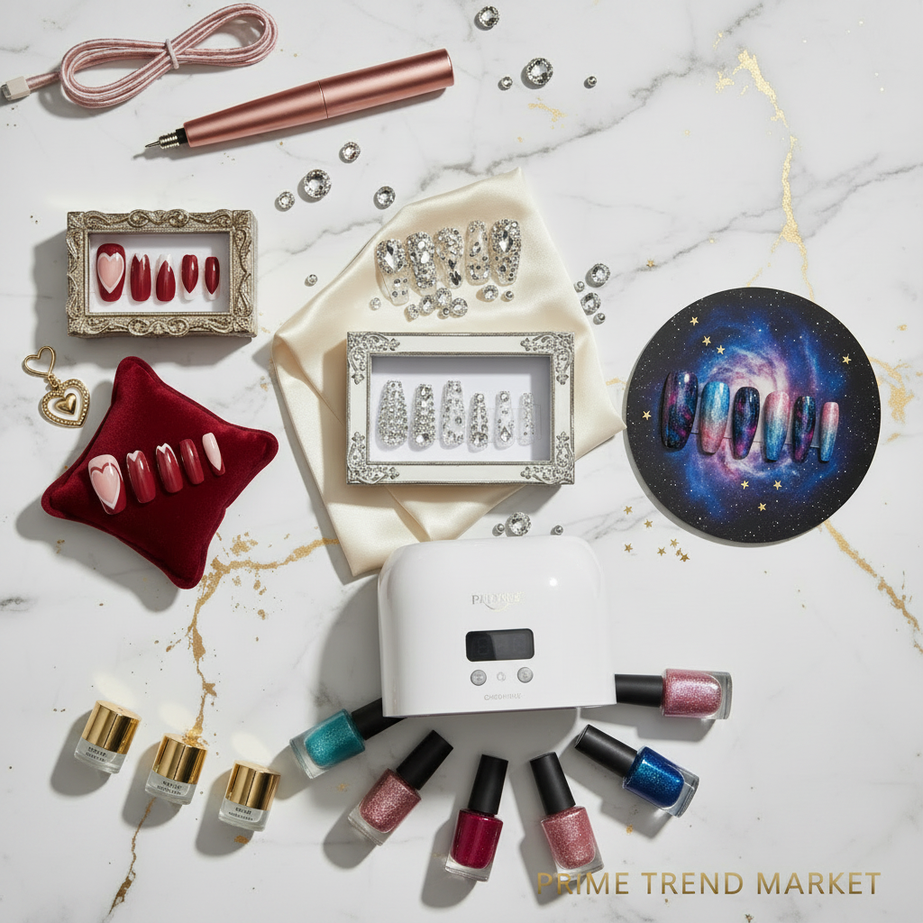 Gel Nail Kit Flat Lay