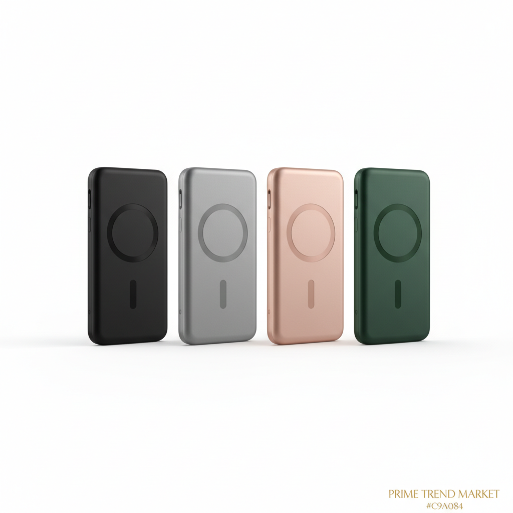 2-in-1 MagSafe Wireless Power Bank 5000mAh — PD20W Fast Charging, Ultra-Slim 8mm, 4 Colors