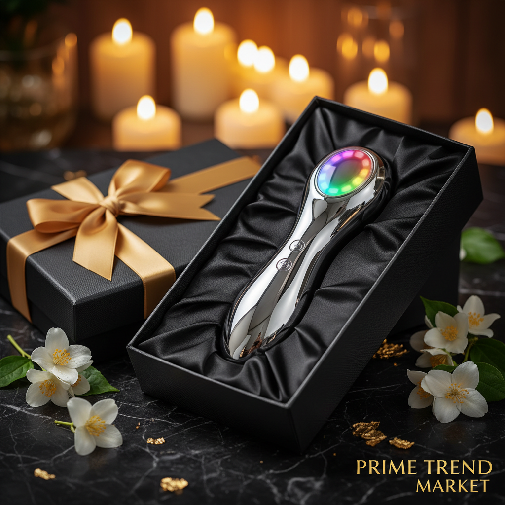 4-in-1 RF LED Photon Facial Massager — Radio Frequency Mesotherapy Electroporation Anti-Aging Beauty Device — Eliza & Tuan