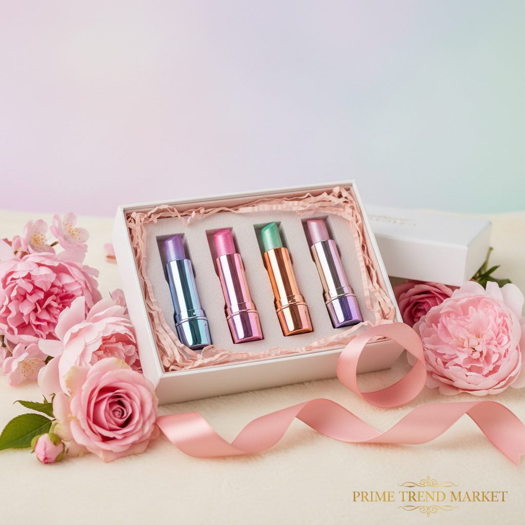 3-Piece Color Changing Lipstick Set — Temperature & pH Sensitive | Moisturizing Lip Balm | Gift Box for Women — Prime Trend Market