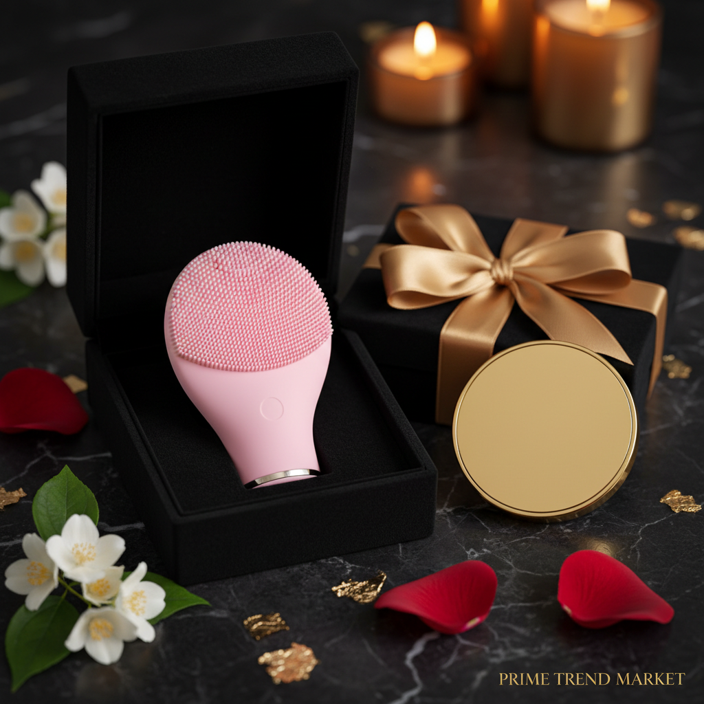 Gua Sha & Facial Wellness Set — Crystal Gua Sha, Sonic Cleanser & Rosehip Oil — Prime Trend Market