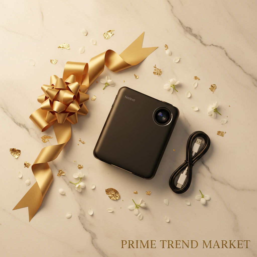 CinemaMax™ HD Portable Projector — Wireless & Wired Screen Mirror | Movie Night Gift — Prime Trend Market