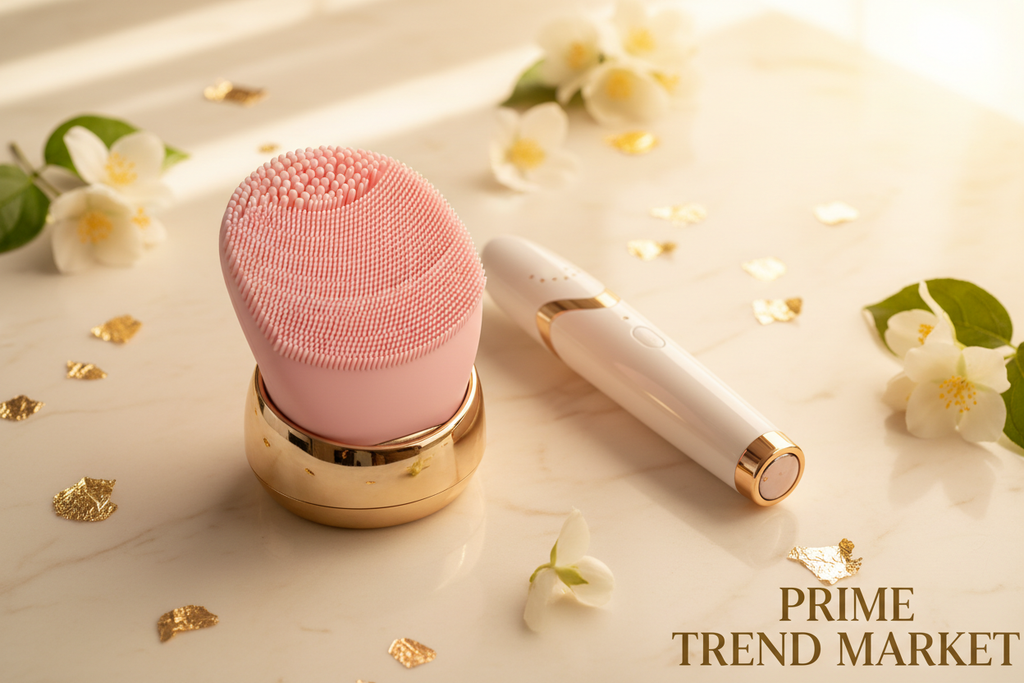 Glow & Sculpt Bundle | Sonic Cleansing Brush + EMS Face Lifting Wand — Prime Trend Market