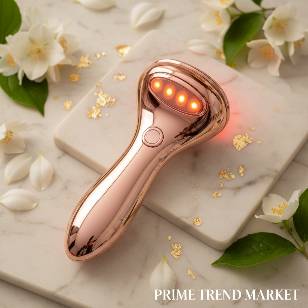 Glow & Lift Duo Bundle | IFT Red Light Face & Neck Lifting Massager + EMS Microcurrent Facial Wand — Prime Trend Market