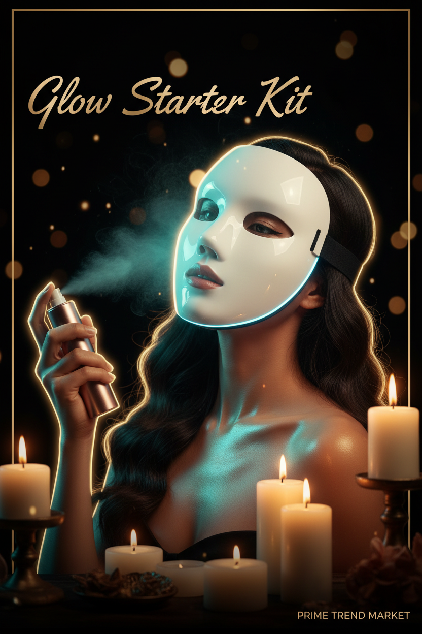 Glow Starter Kit | LED Mask + Nano Mist Sprayer — Prime Trend Market