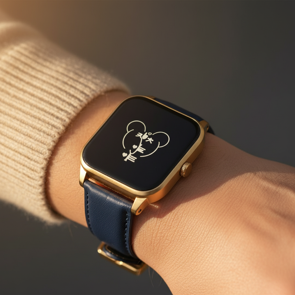 Gold Smartwatch Close-up
