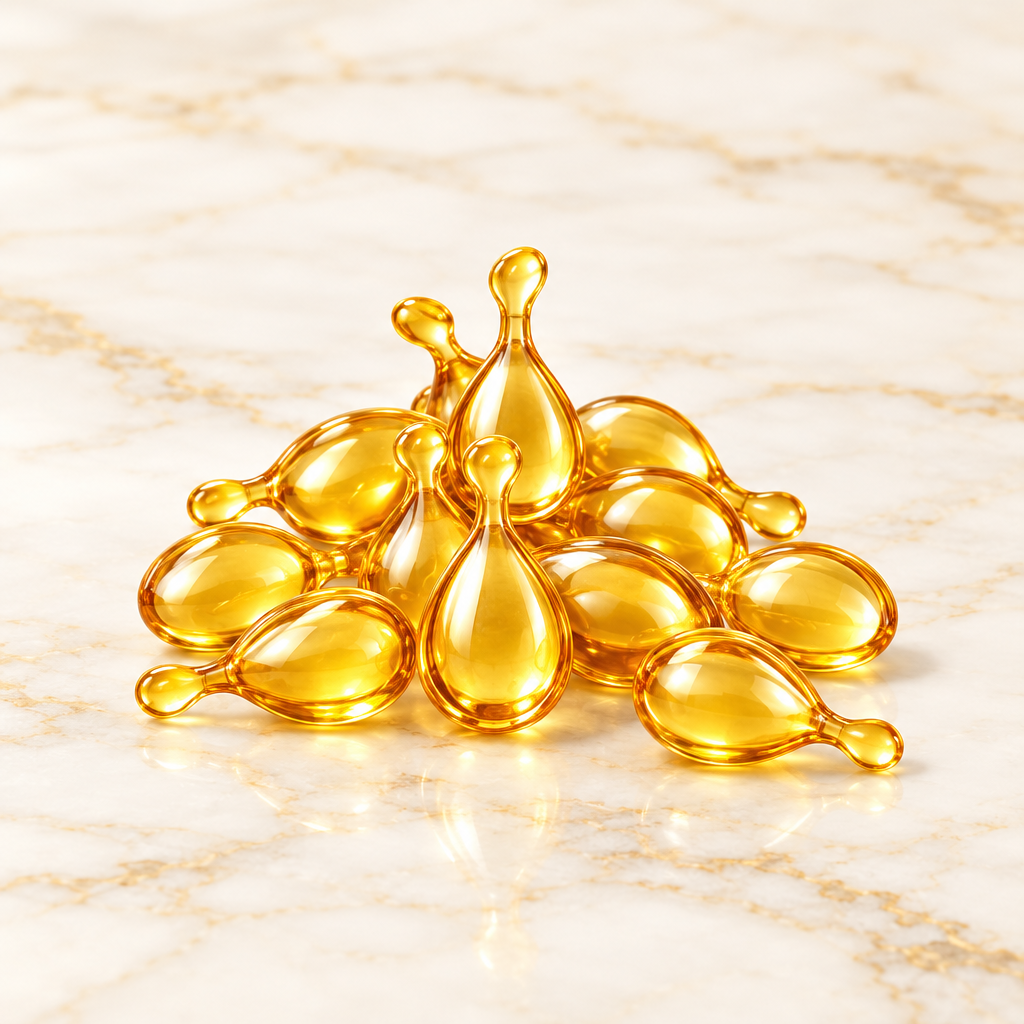 Hair Treatment Serum Capsules — 40 No-Rinse Capsules with Argan, Macadamia & Avocado Oils | Vitamins A, E & Pro B5 | For Women & Men