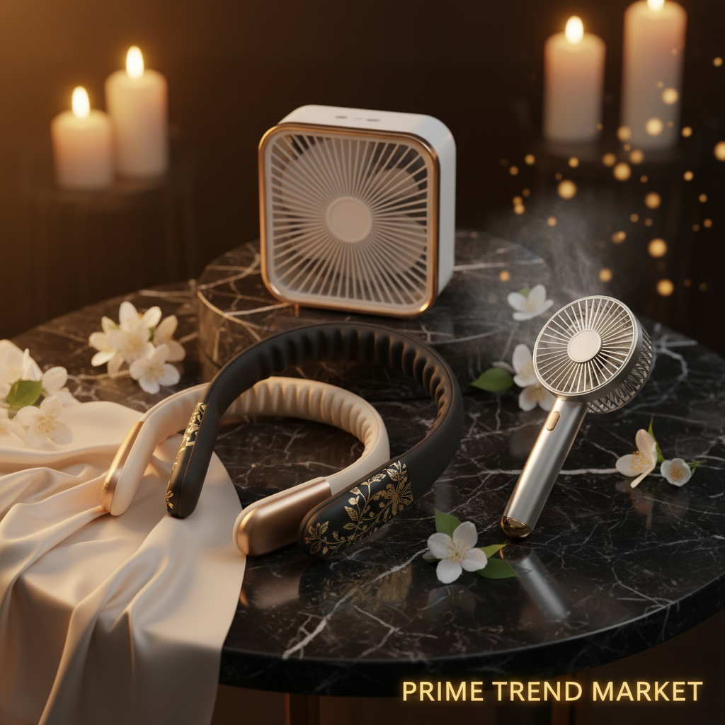 Full Cool Bundle | ArcBreeze™ Neck Fan + Wearable Neck Fan + Turbo Jet Fan + Ice Cooling Fan — Prime Trend Market