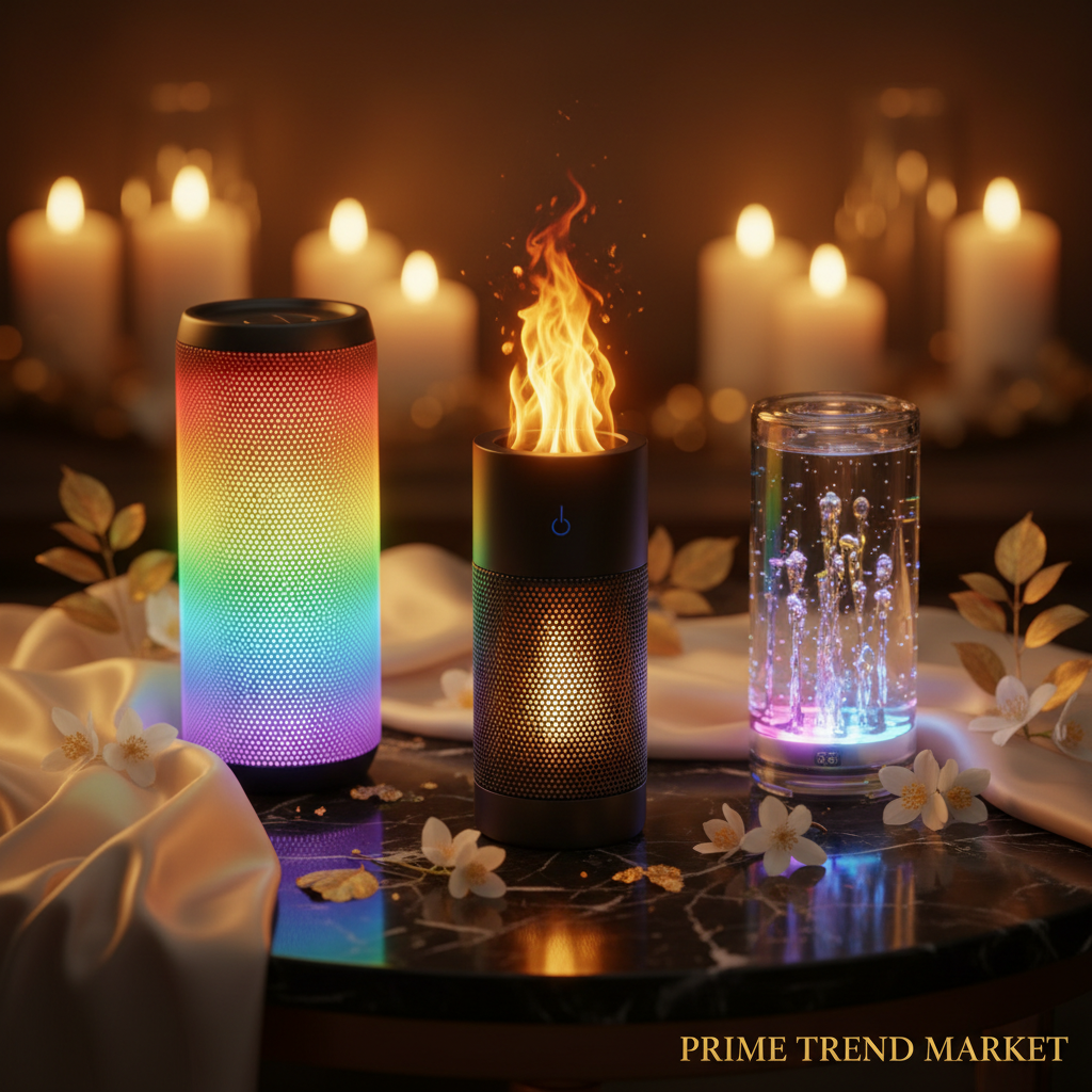 Party Host Bundle | LED Flame Speaker + RGB Party Speaker + Dancing Water LED Speaker — Eliza & Tuan