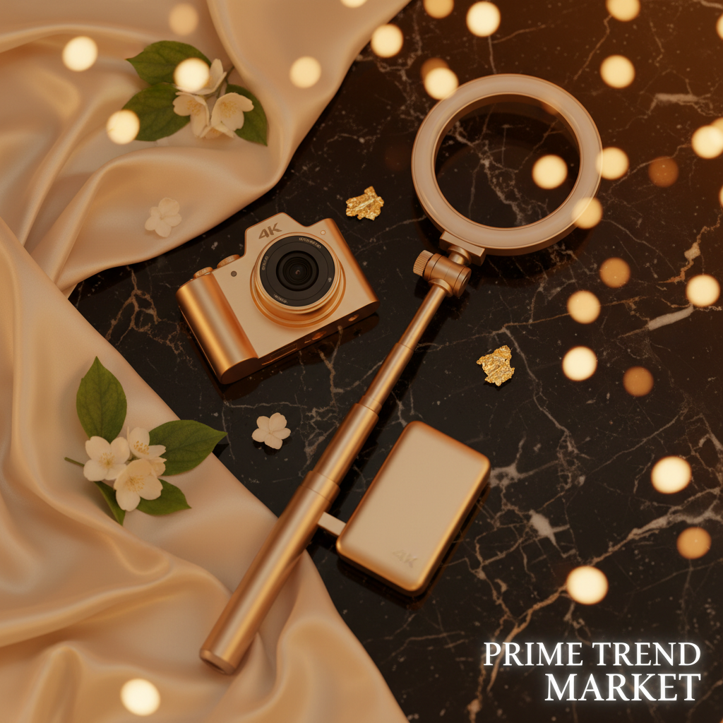 Vlogger Starter Kit | 4K Vlogging Camera + Selfie Stick Tripod + Magnetic Power Bank — Prime Trend Market
