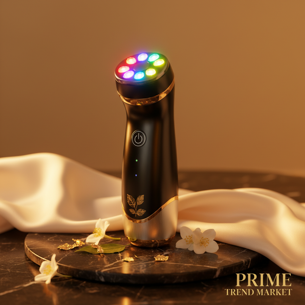 4-in-1 RF LED Photon Facial Massager — Radio Frequency Mesotherapy Electroporation Anti-Aging Beauty Device — Eliza & Tuan