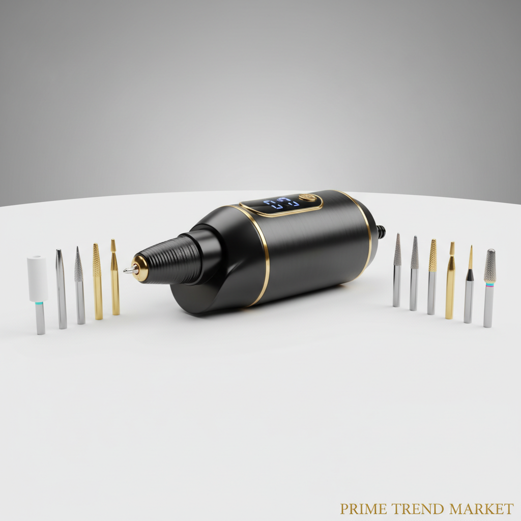 Professional Electric Nail Drill Machine | 45,000 RPM | Cordless Rechargeable | LCD Display | E-File Kit — Prime Trend Market