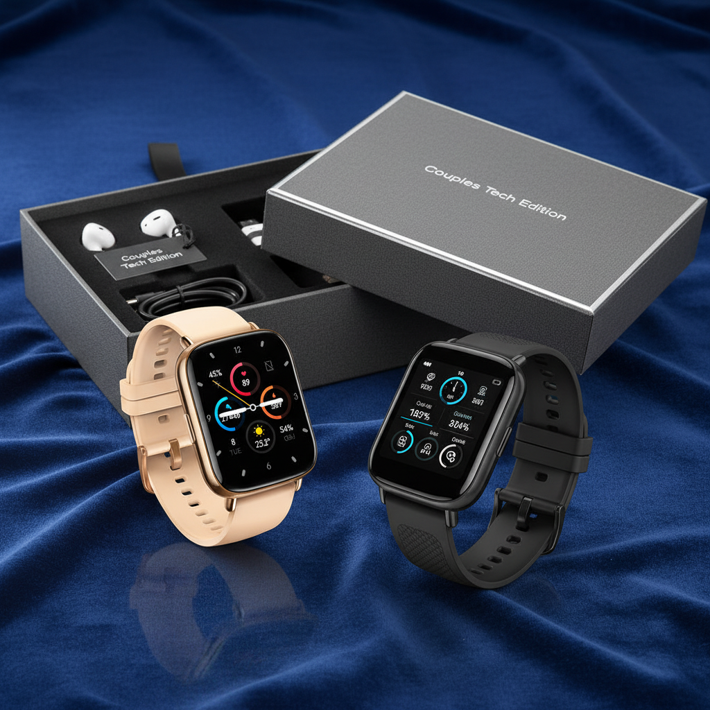 His & Hers Smartwatch - Gift Flat Lay