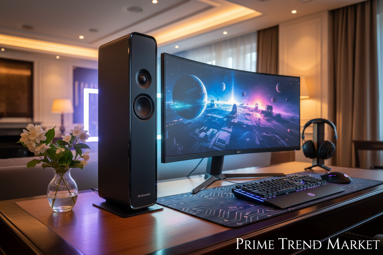 Home Theater Bluetooth Speaker System — 330mm & 550mm, Remote Control, Deep Bass, Black — Eliza & Tuan