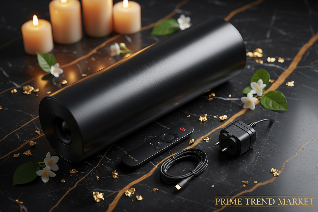 Home Theater Bluetooth Speaker System — 330mm & 550mm, Remote Control, Deep Bass, Black — Eliza & Tuan