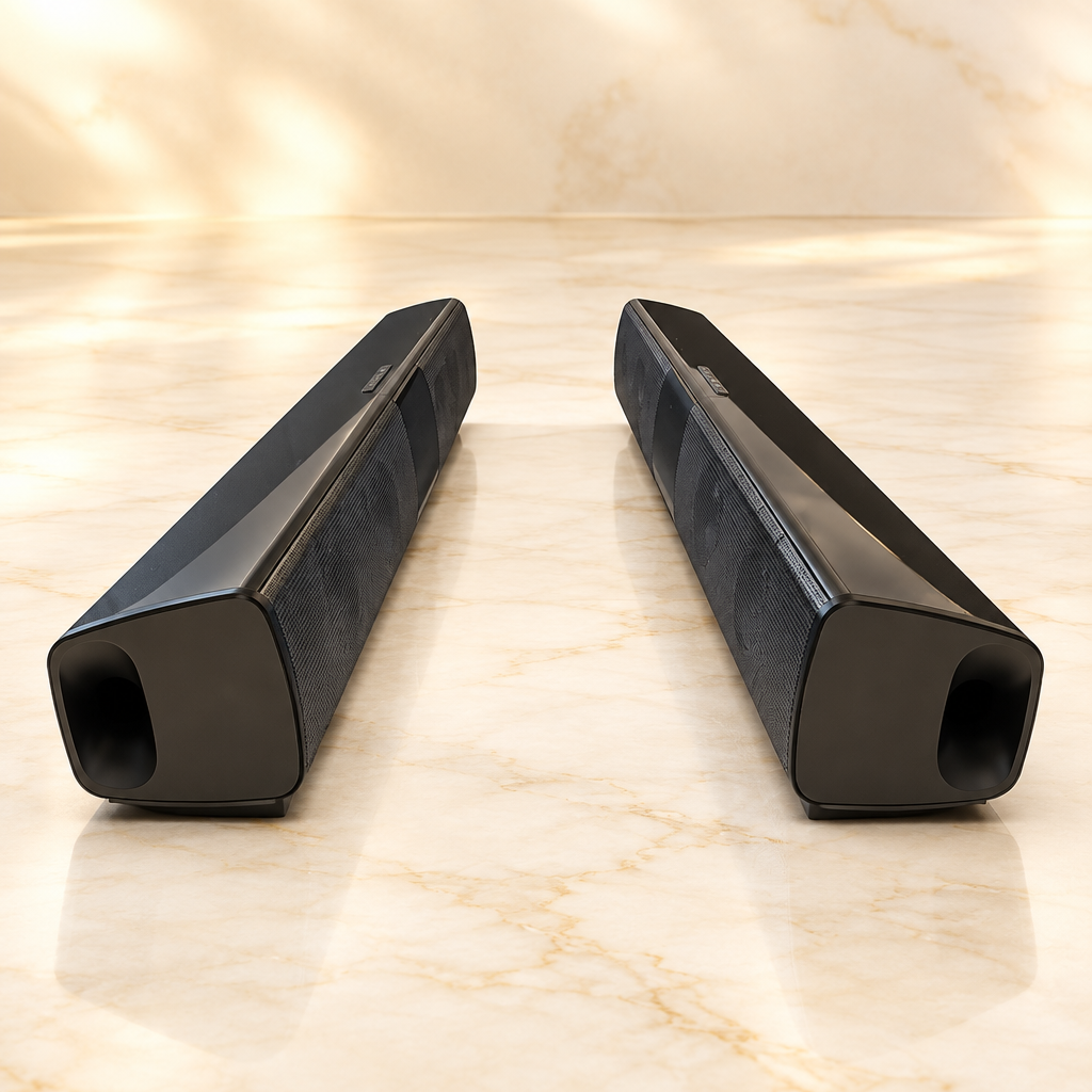 Home Theater Bluetooth Speaker System — 330mm & 550mm, Remote Control, Deep Bass, Black