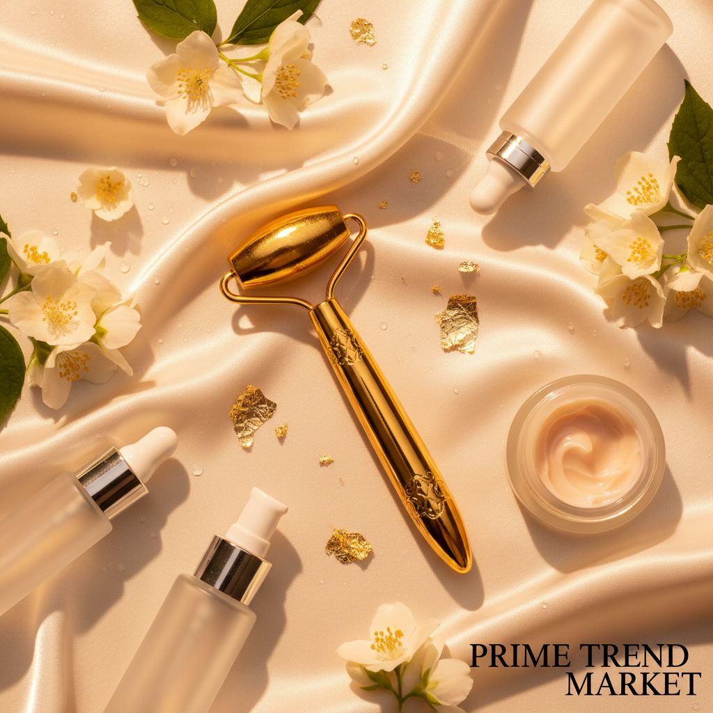Luxury Ice Facial Massage Roller — Stainless Steel Cryo Stick for Face Lifting, Cooling & Skin Toning — Prime Trend Market