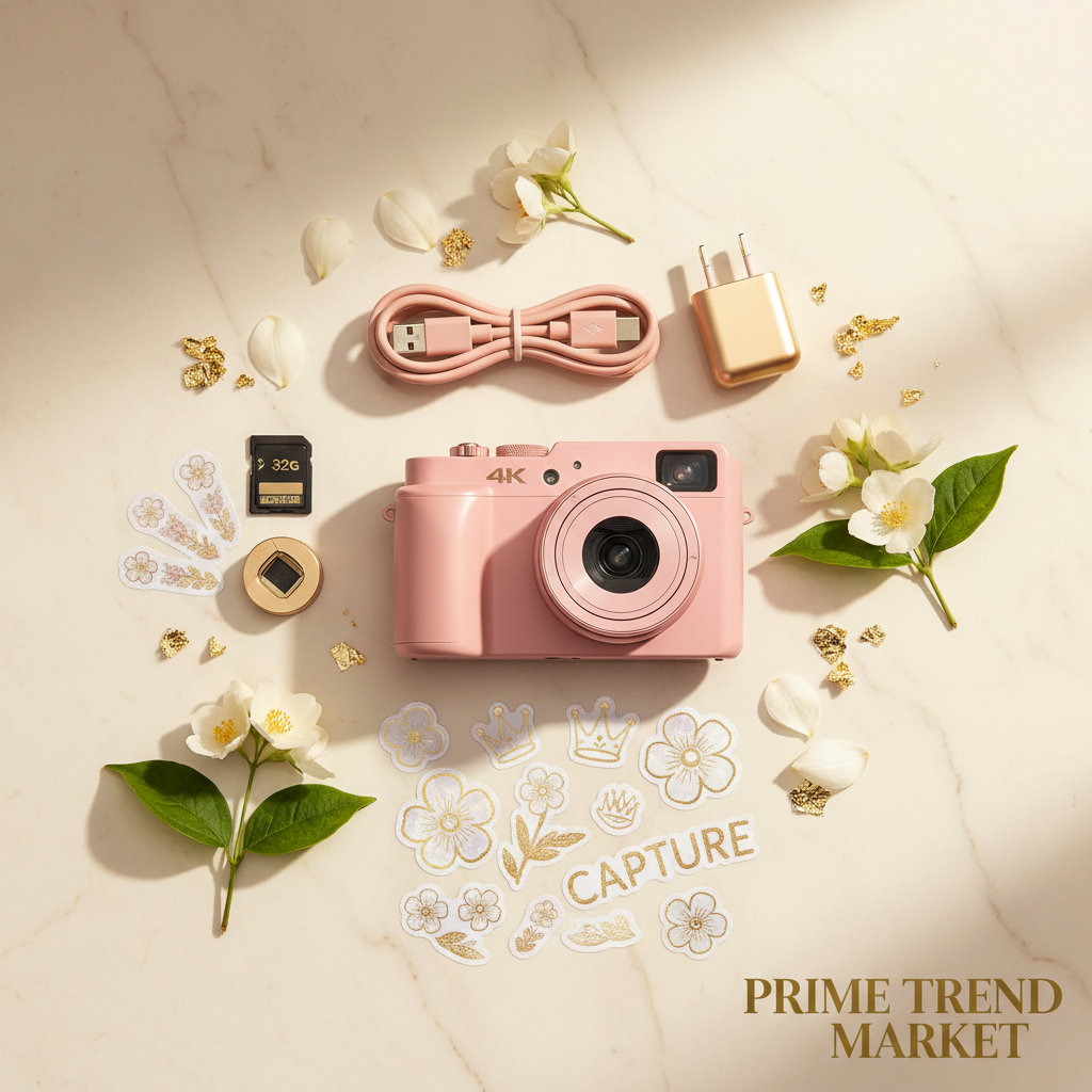SnapShot™ 4K Digital Camera — HD Selfie & Vlog Cam in 7 Colors with 32G Memory Card — Prime Trend Market