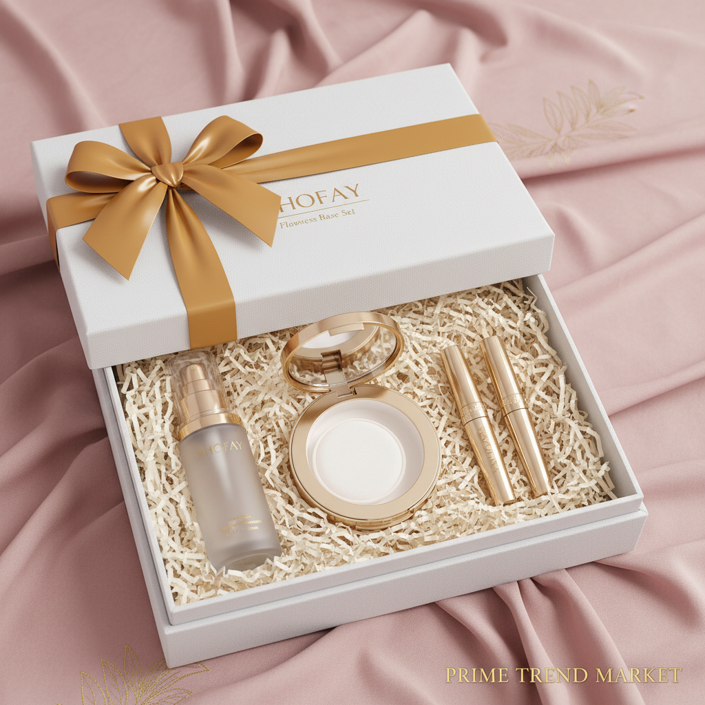 PHOFAY Flawless Base Set — Hydrating Primer + Matte Setting Powder + Concealer — Prime Trend Market
