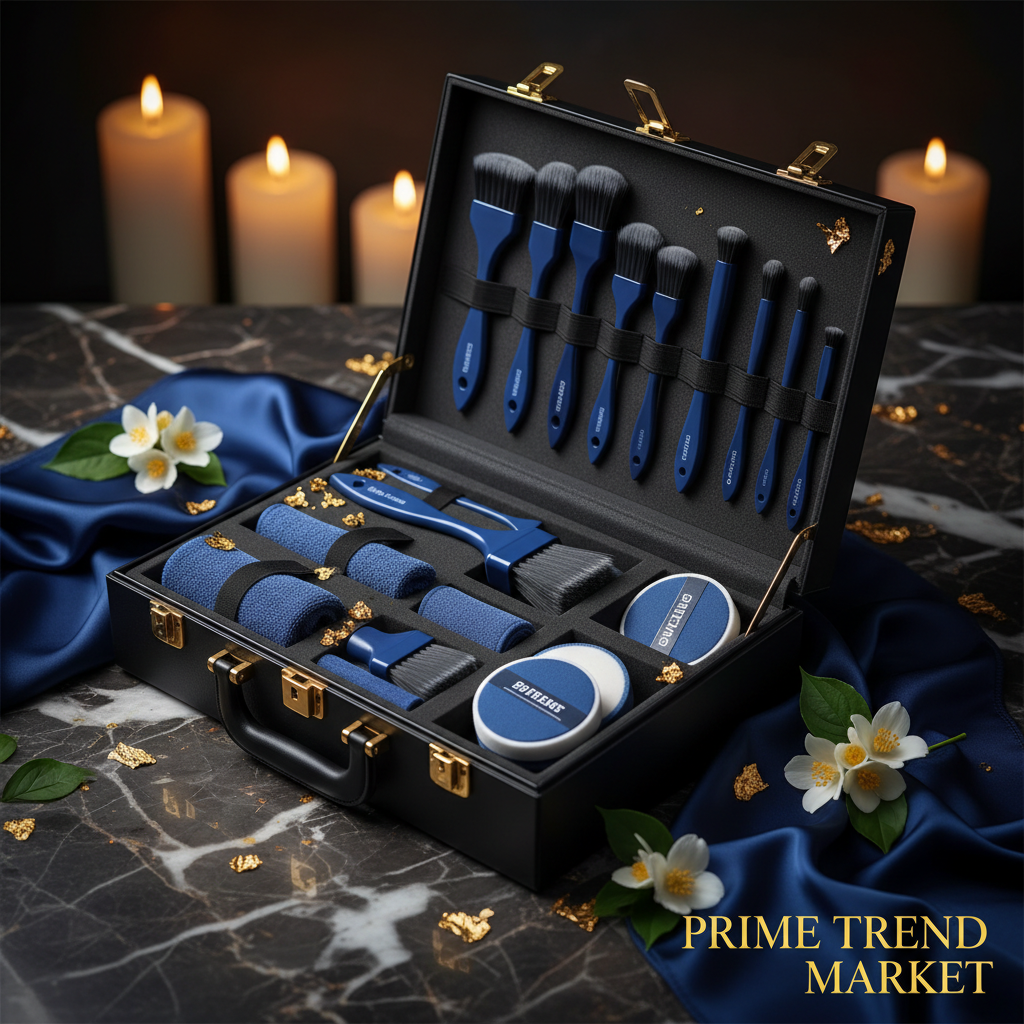 26-Piece Professional Car Detailing Kit – Drill Brushes, Buffing Pads & Interior/Exterior Brushes — Prime Trend Market