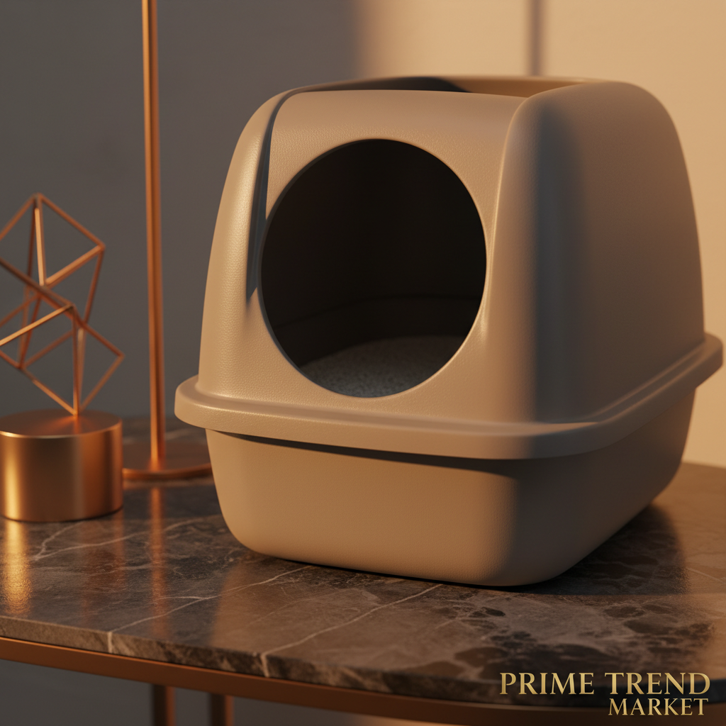 Premium Antibacterial Enclosed Cat Litter Box — Odor-Lock, Anti-Splash, Easy Clean — Prime Trend Market