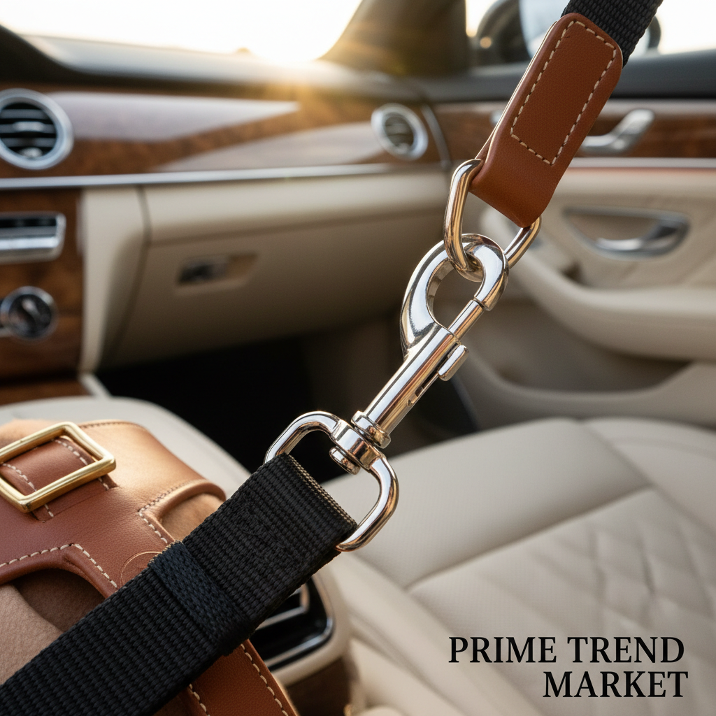 Premium 2-Pack Pet Car Safety Seat Belt — Adjustable Harness Leash for Dogs & Cats — Prime Trend Market