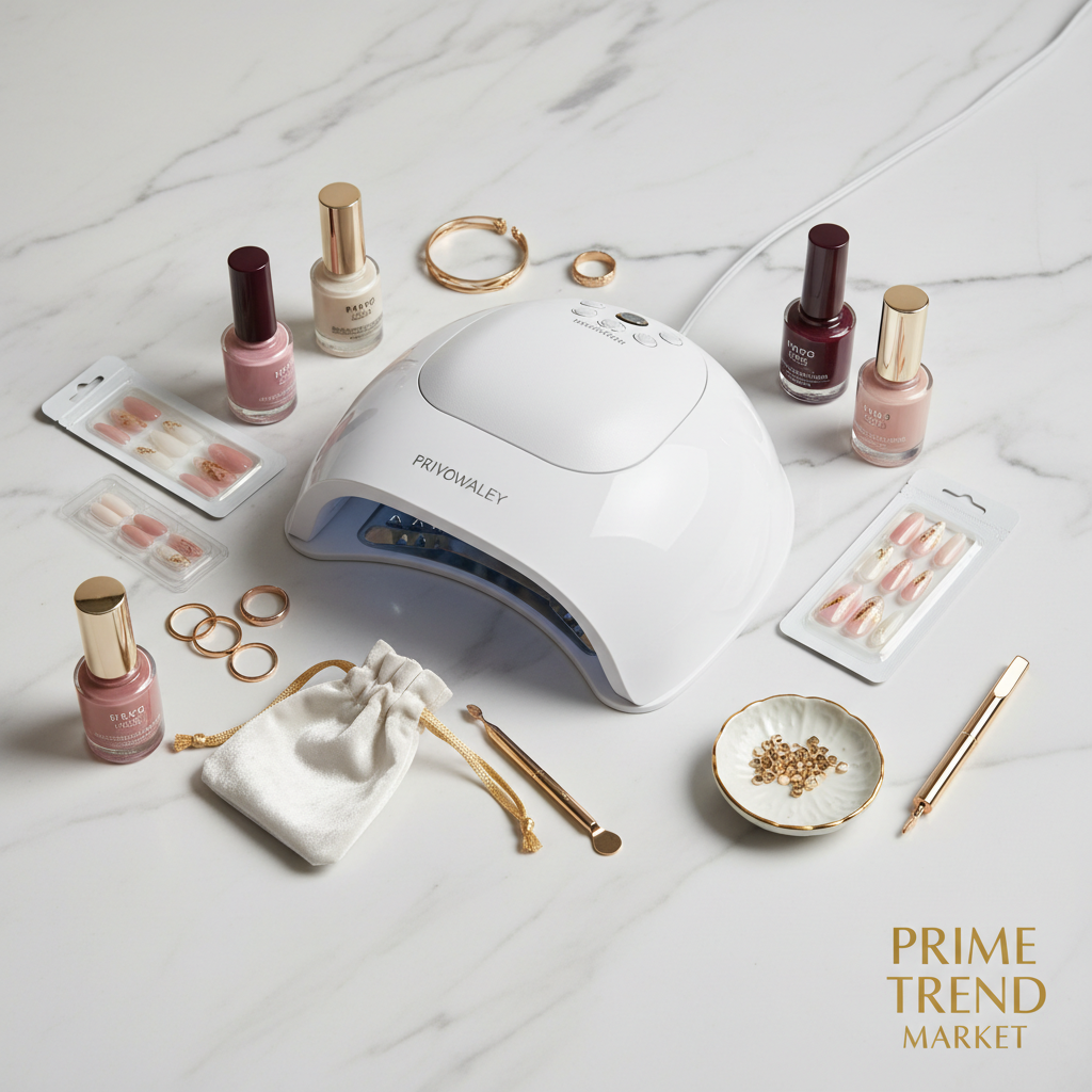 Professional UV LED Nail Lamp – Large Curing Light with Arm Rest | 72 LEDs, 4 Timer Settings — Prime Trend Market