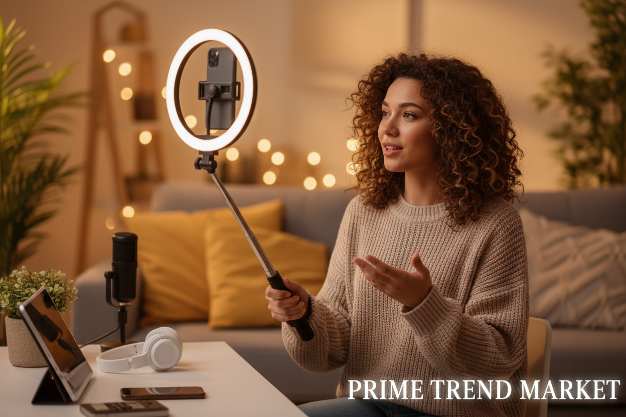 Ultimate Phone Bundle | Magnetic Power Bank + 3-in-1 Selfie Stick Tripod with LED Ring Light — Prime Trend Market