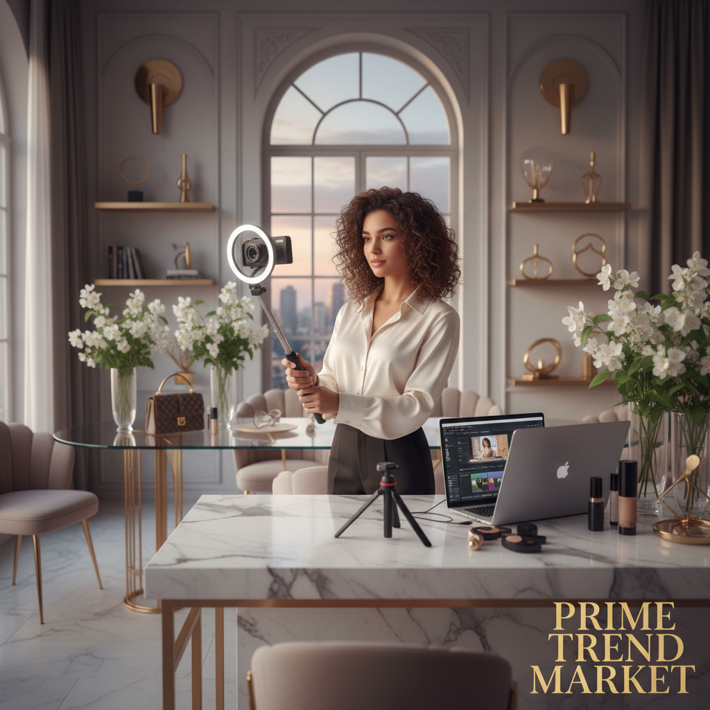 Vlogger Starter Kit | 4K Vlogging Camera + Selfie Stick Tripod + Magnetic Power Bank — Prime Trend Market