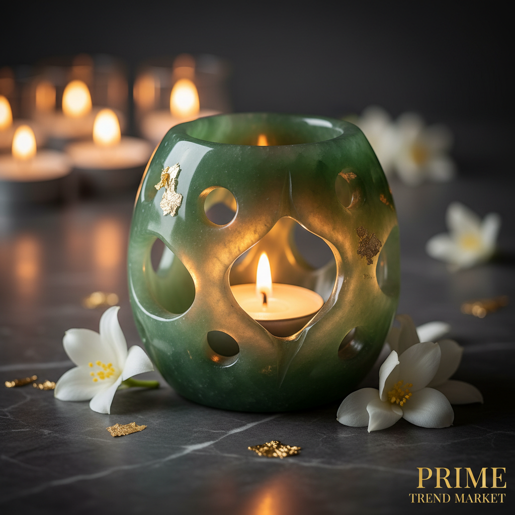 Luxury Stone Aroma Candle Holder — Minimalist Home Decor Collection — Prime Trend Market