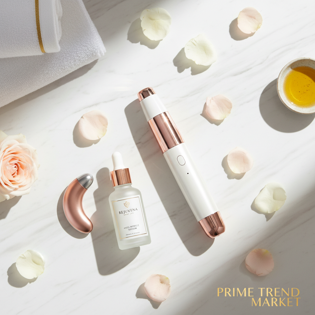 Anti-Aging Power Trio — EMS Microcurrent Wand + Eye Massager + Anti-Wrinkle Serum — Prime Trend Market