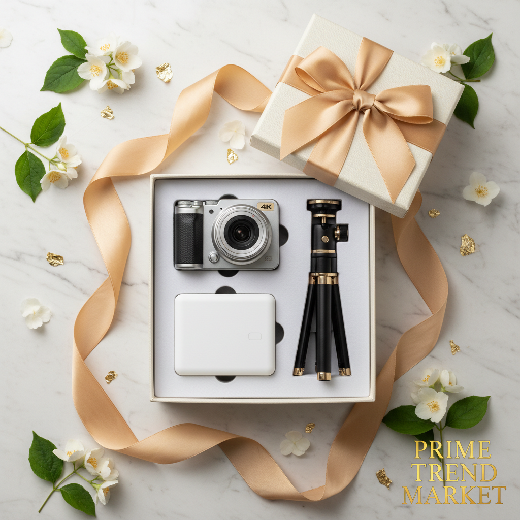 Vlogger Starter Kit | 4K Vlogging Camera + Selfie Stick Tripod + Magnetic Power Bank — Prime Trend Market