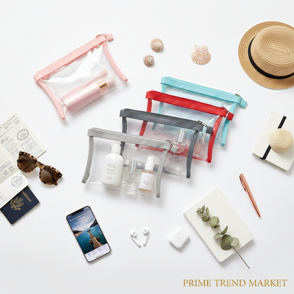 Waterproof Travel Cosmetic Bag — Multi-grid Divider Toiletry & Makeup Organizer — Prime Trend Market