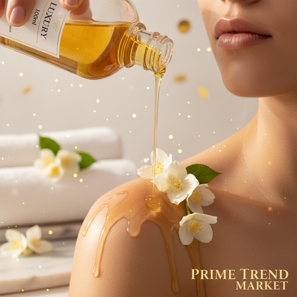 Luxury Daily Body & Skin Massage Oil — Almond & Olive Oil Nourishing Skin Care Formula 100ml — Prime Trend Market