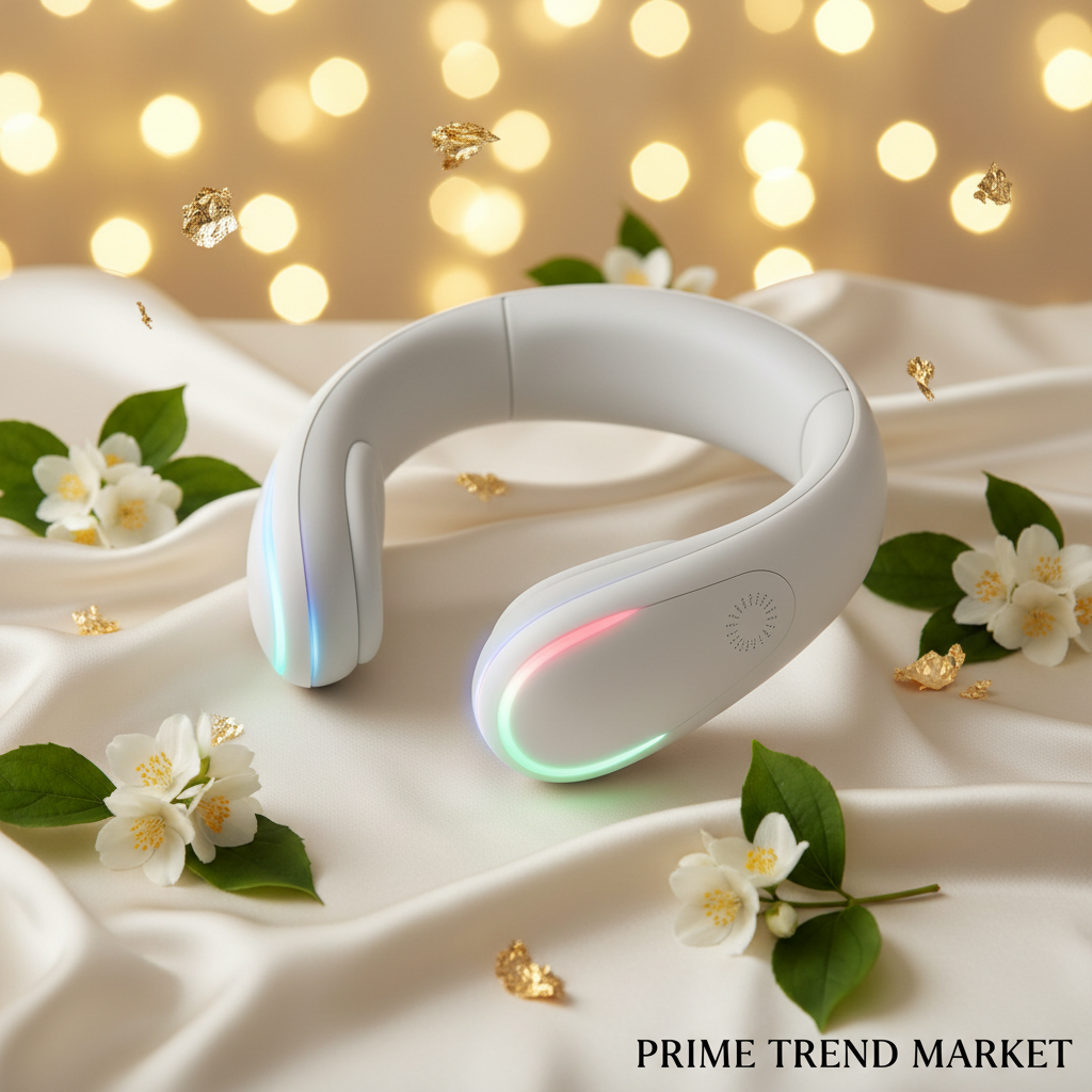 Luxury Neck Lifting & Firming Massager — EMS Color Light Therapy, Nasolabial Line Reducer & USB Rechargeable Beauty Device — Eliza & Tuan