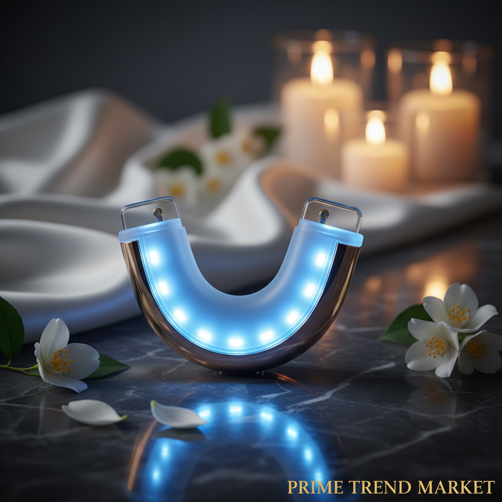 LED Teeth Whitening Kit — 32 LED Accelerator, Strips, Pens, Gel & U-Shaped Tray | Complete System — Prime Trend Market