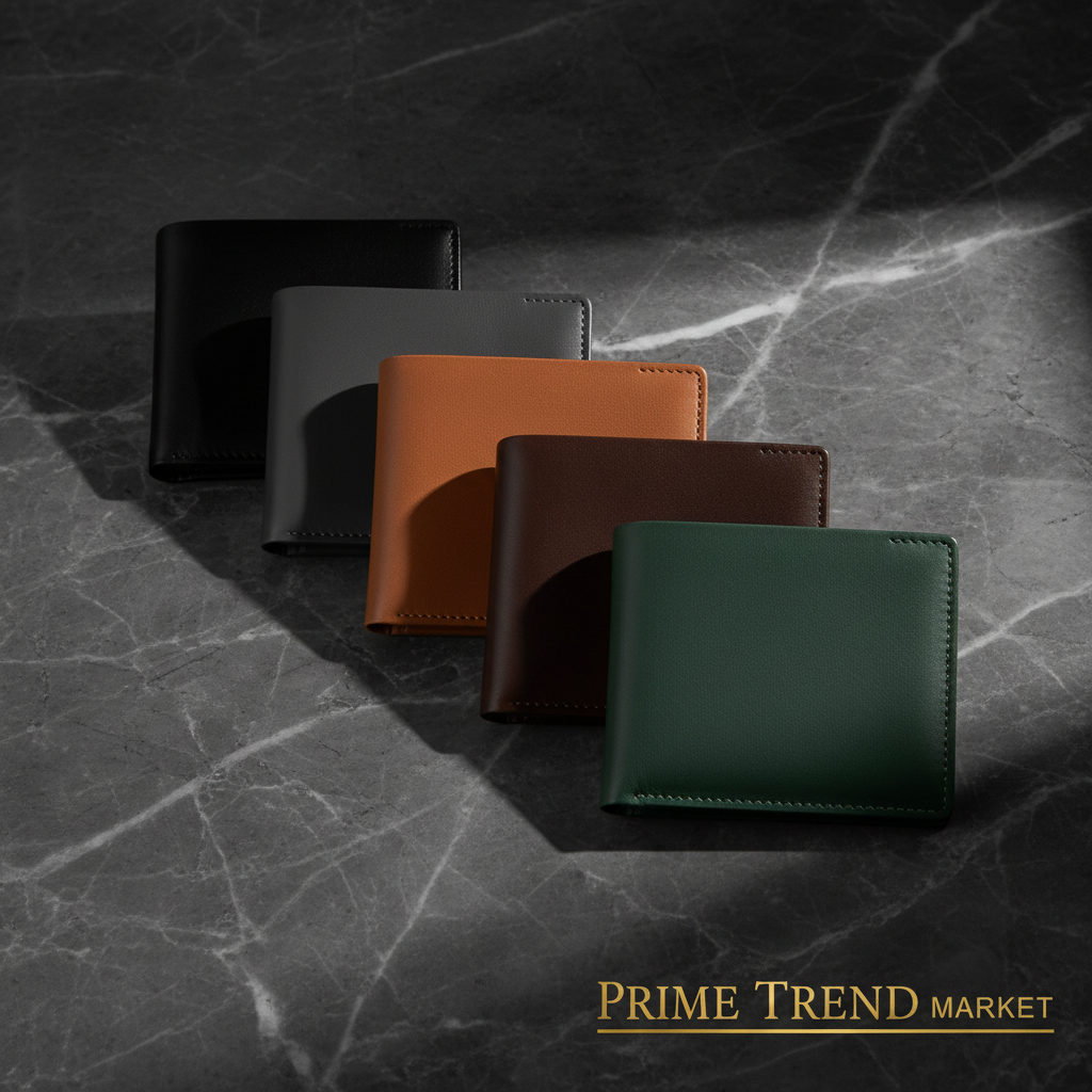 AirTag Wallet for Men – Slim Leather Bifold, RFID Blocking, Holds 11 Cards (AirTag Not Included) — Prime Trend Market