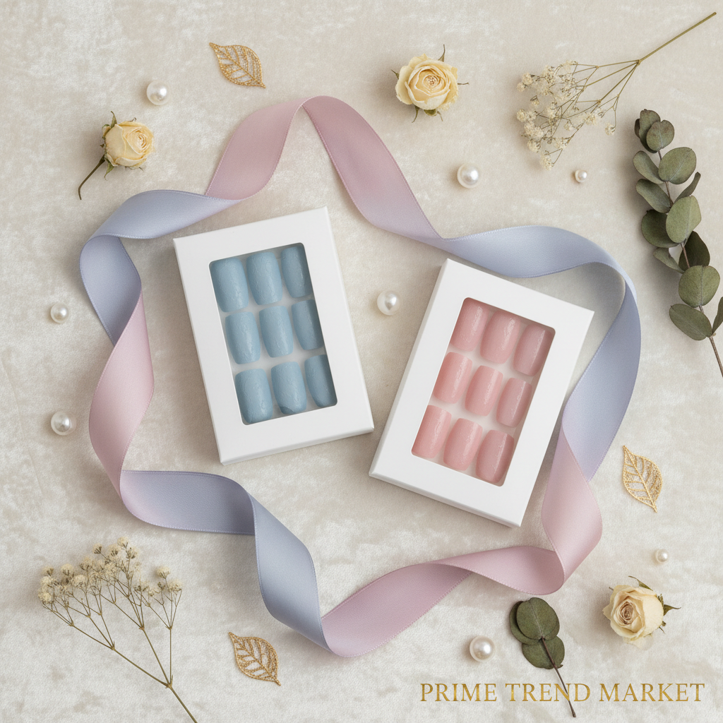 Soft Finish Wearable Press-On Nails — 5 Colors | Blue, Pink, Purple & More — Prime Trend Market