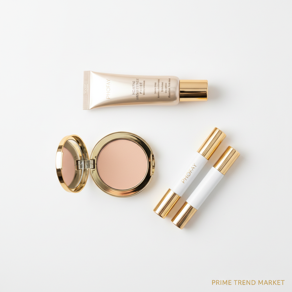 PHOFAY Flawless Base Set — Hydrating Primer + Matte Setting Powder + Concealer — Prime Trend Market