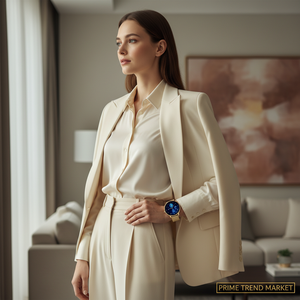KW10Pro Women's Luxury Smartwatch – Elegant Round Face, Metal Mesh Band, Health Tracker, BT Calls, iOS & Android — Prime Trend Market
