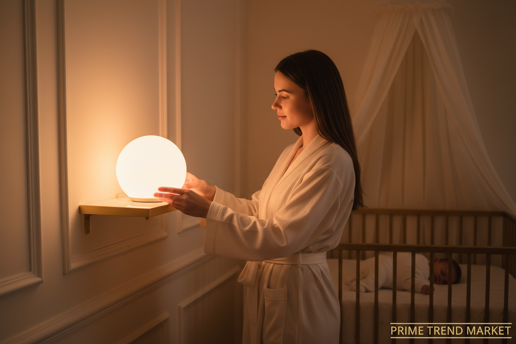 DreamGlow™ Baby Sleep Aid Night Light — 20 Soothing Sounds & Soft Glow Nursery Lamp — Prime Trend Market