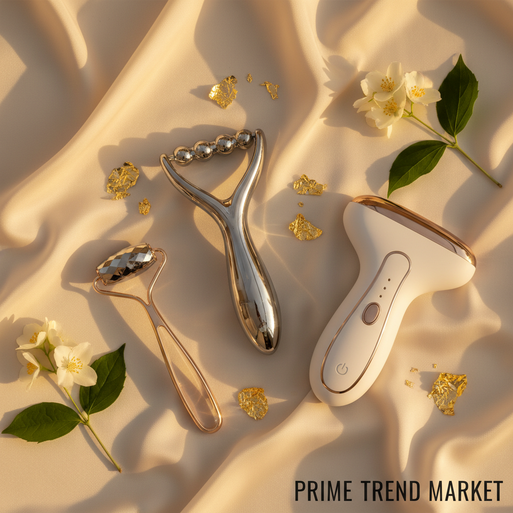 Neck & Jawline Sculpt Set | Neck Lifting Device + V-Face Roller + EMS Neck Massager — Prime Trend Market