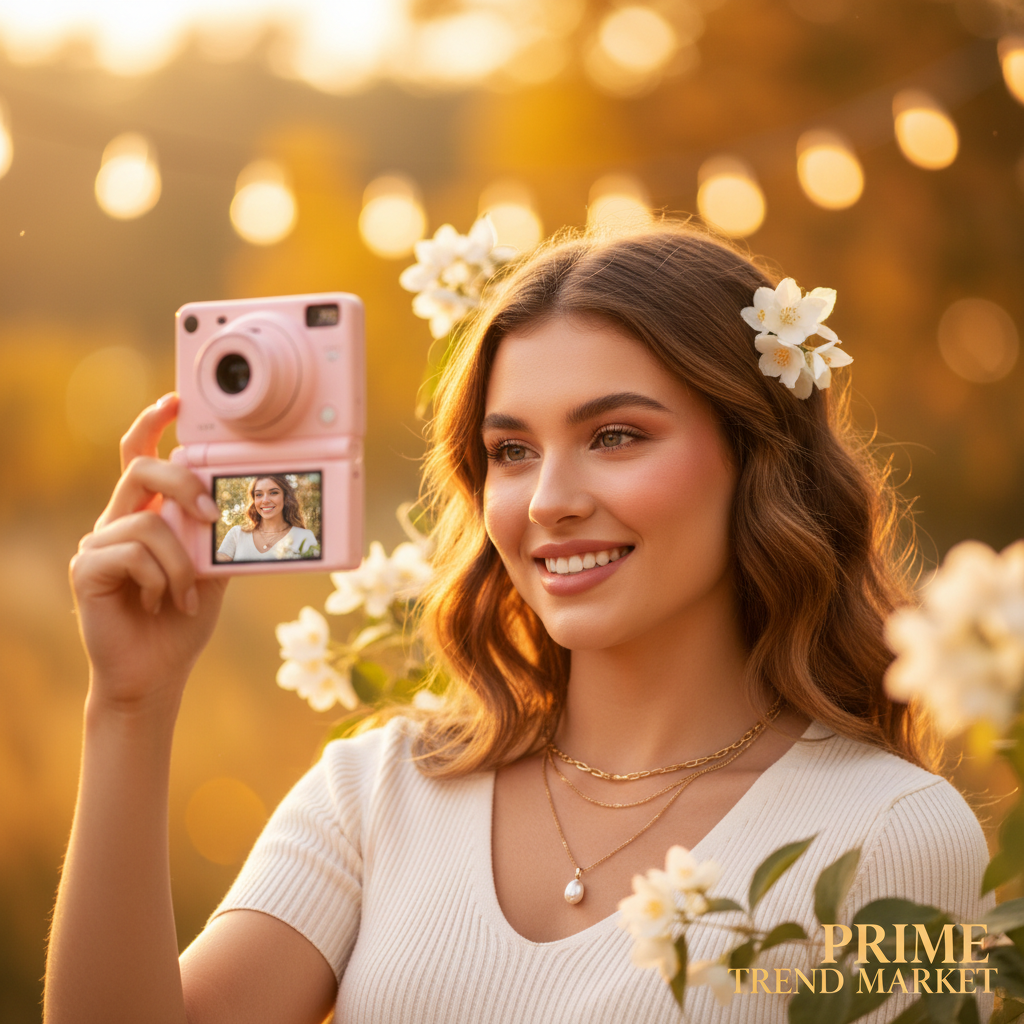 FlipShot™ HD Flip-Screen Vlog Camera — Entry-Level Digital Cam in 14 Pastel Colors — Prime Trend Market