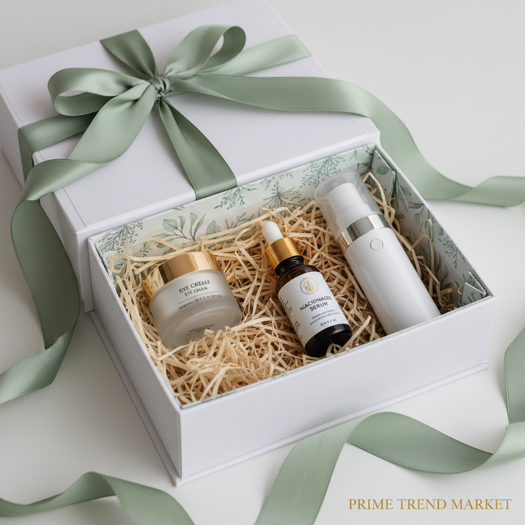 Skincare Essentials Bundle — Eye Cream + Niacinamide Serum + Nano Mist Sprayer — Prime Trend Market