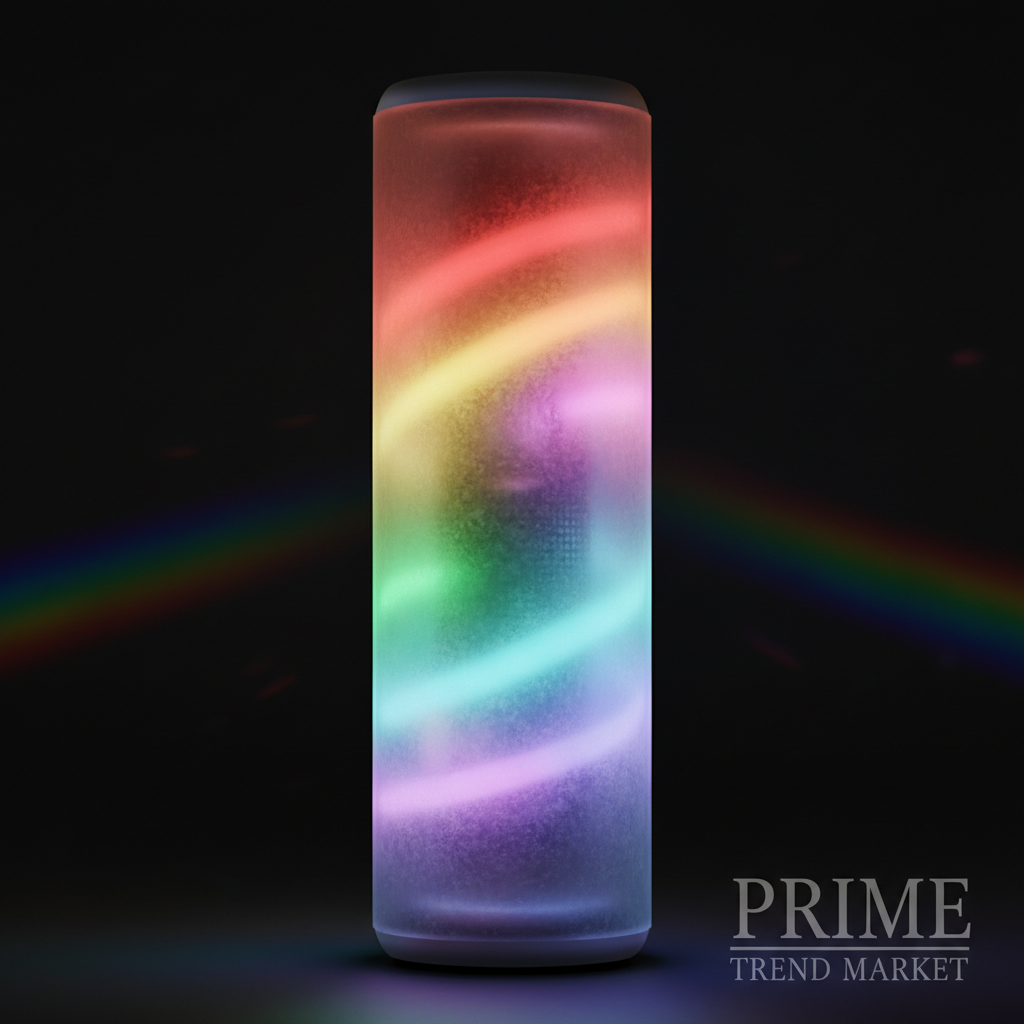 AuroraGlow™ RGB Bluetooth Speaker — 360° Color-Changing LED & Wireless Surround Sound — Eliza & Tuan