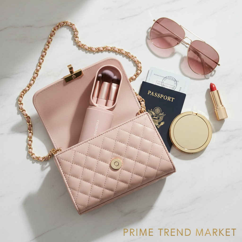 4-in-1 Portable Makeup Brush Set — Travel-Ready Beauty Brushes — Prime Trend Market