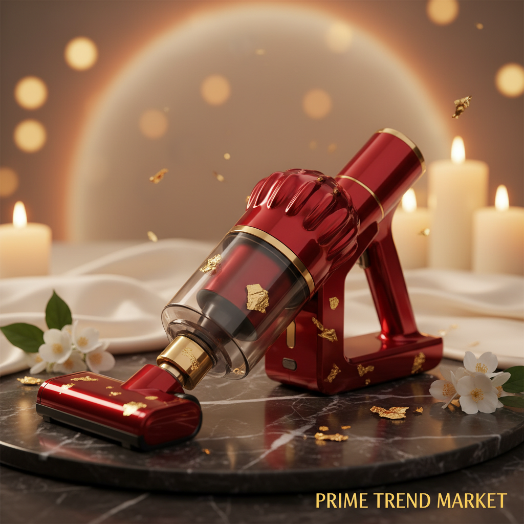 Wireless Handheld Car Vacuum Cleaner – Strong Suction, USB Rechargeable, Portable | Red — Eliza & Tuan
