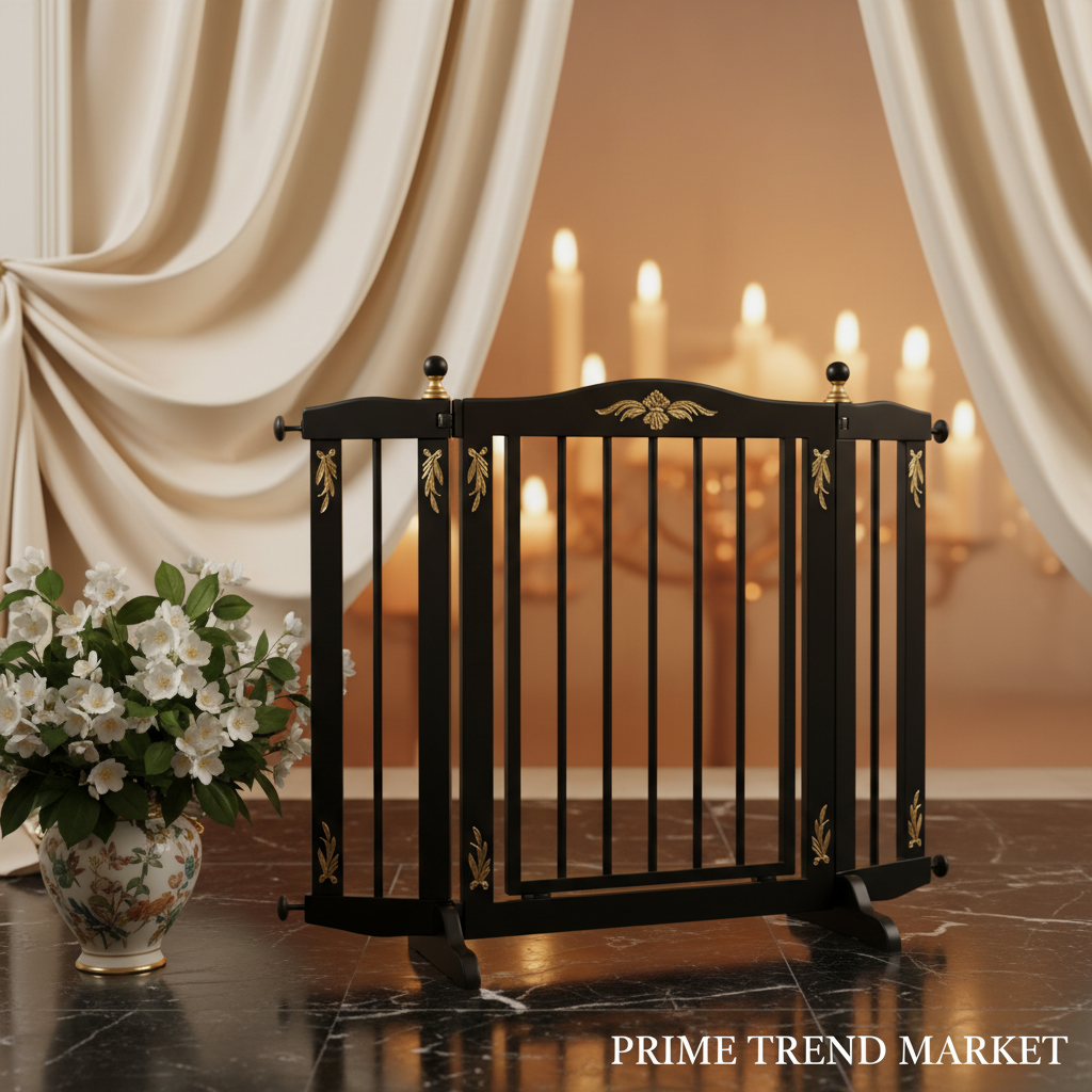 Foldable Pet Gate — Dog & Cat Safety Gate for Doorways, Stairs & Rooms — Prime Trend Market